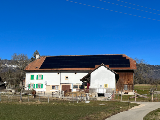 Photovoltaikanlage auf Bauernhof